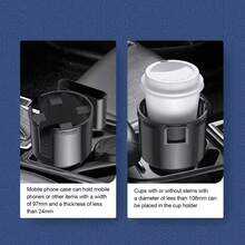 2-In-1 Design Adjustable Car Cup Holder, Multifunctional Non-Slip Phone Holder, Universal Cup Holder Expander Car Accessory – Fits Most Large Bottles & Drinks, Stable Base, Easy Installation, Perfect For Daily Commute & Road Trips - Car Cup Holder - View 7
