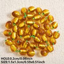 1pc/4pcs Cute & Fashionable Glass Vegetable & Fruit 3D Pendant Charms, Strawberry, Pineapple, Grape, Suitable For Necklace, Earrings, DIY Jewelry Making - Picture - View 65