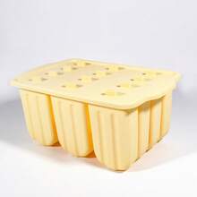 1 Set Creative Ice Pop Mold, Silicone Ice Pop Mold, Ice Cream Mold, Ice Cube Tray, Home Use, Jelly Mold, Kitchen Supplies - Yellow - View 7