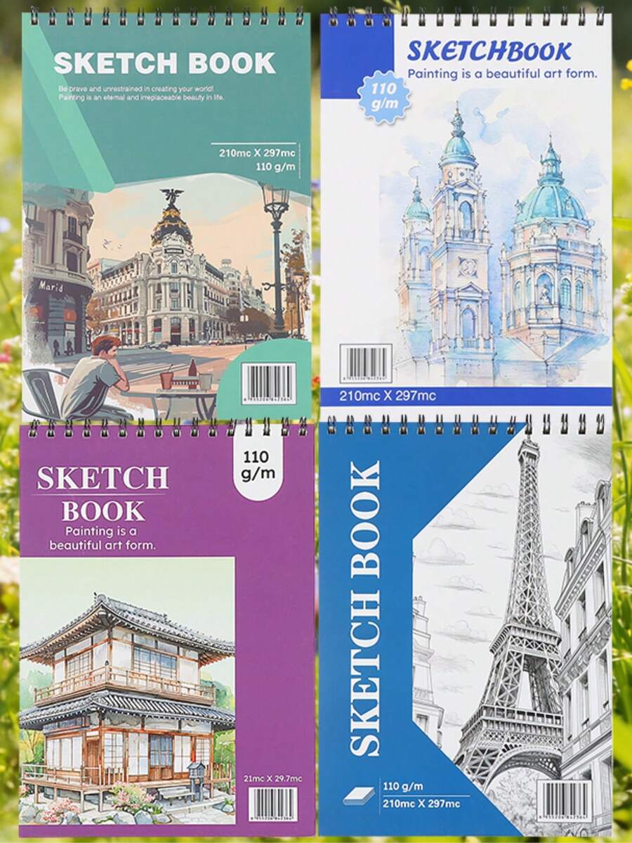 Bộ bảng vẽ và sổ phác thảo khổ A4, thích hợp cho họa sĩ và người mới bắt đầu, quà tặng ngày lễ và sinh nhật. - A - Xem 1