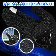 Guantes de Motociclismo con Protección Anticaídas y Dedo Táctil - Negro - - Ver 6