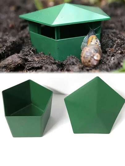1pc Durable Snail & Slug Trap - Thickened Anti-Corrosion Design, Suitable For Indoor & Outdoor, Protect Garden Vegetables & Flowers, Made Of Sturdy Plastic, No Electricity Required