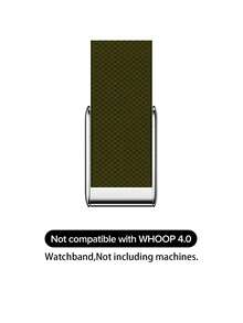 Dây đeo đồng hồ SuperKnit Luxe 5.0 – Tương thích với 5.0/MG – Tương thích ECG, Phụ kiện hiệu suất cao cho thiết bị đeo theo dõi sức khỏe và thể dục – Kim loại cao cấp - xanh quân đội - Xem 2