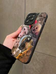 1pc Creative Monkey Pattern Matte Full Coverage TPU Phone Case, Compatible With IPhone 17, 16, 15, 14, 13, 12, 11 Pro Max, Series - Multicolor - View 4