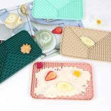 1pc Dog Slow Feeder Mat, Pet Silicone Lick Pad Bowl, Anti-Choke Food Dish With Suction Cup, Healthy Design By Fengrongwanwu To Relieve Anxiety - Multicolor - View 4