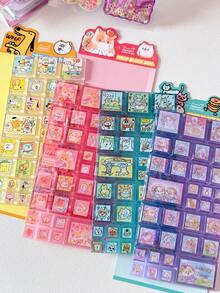 日式可爱动物积木贴纸 可爱猫兔甜点贴纸 文具DIY手工剪贴簿 - 彩色 - 查看 9