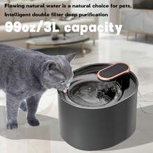 Smart LED Automatic Pet Water Dispenser, 3L Large Capacity, Ultra-Quiet Water Fountain For Cats, Dogs, Small Pets, Multi-Level Filtration, - 3L - View 11