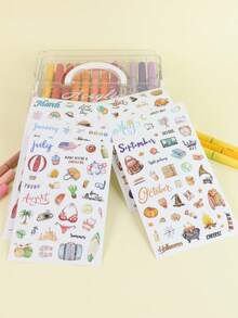 6-Piece Set Ultimate Journaling Sticker, Cute Sticker Bundle – Fun Decals To Personalize Your Stuff (Perfect Teen Gift! - A - View 6