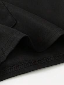 Bộ đồ thường ngày cho bé trai tuổi teen, in chữ "LA" và số 1987, áo tank top không tay và quần cargo, thoải mái cho mùa xuân/hè. - Màu xám đen - Xem 10