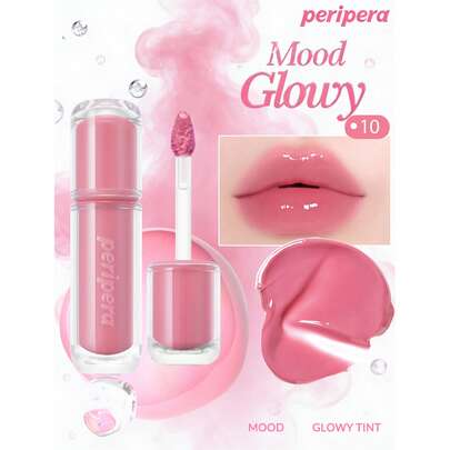 Peripera 韩国保湿唇彩，裸色唇釉，镜面光泽唇彩，玻璃般水润唇彩，丰盈饱满，自然保湿，轻盈质地，光泽透亮，持久不沾杯，舒适不粘腻，适合戴口罩使用，不留白痕，韩式彩妆