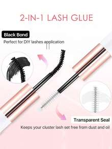 10g Eyelash Extension Glue And Sealant, Waterproof, DIY Eyelash Bonding, Strong Yet Gentle, Latex-Free, Long-Lasting, Non-Clumping (1 Piece) - Rose Gold - View 2