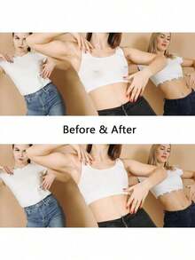 1 Pair Invisible Strapless Silicone Push-Up Bra, Suitable For Backless Dresses - Clear - View 5