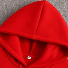 Graphic Hoodie Men Cotton Long Sleeve Tops With Secret Of Future Is Hidden In Daily Routine Print Comfortable Streetwear Fall And Four - Seasons Wear Essentials Hoodie Hoodie Women Sweatshirts Women Hoodies Men's Hoodie Sweatshirts Men Essentials Fear - 紅色 - 查看 2