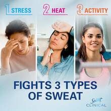 Secret Clinical Strength Dry Spray Antiperspirant Deodorant For Women, 3X Stress Protection, 72hr Sweat & Odor Protection, PH Balancing Minerals, Completely Clean Scent, 3.8 Oz - Completely Clean - 查看 2