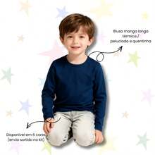 Set Of 2 Children's Thermal Sweatshirts, Fleece-Lined, Winter, For Boys And Girls - Autumn And Winter - Nhiều màu - Xem 3