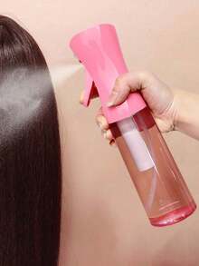 200ml/300ml Hair Salon Mist Spray Bottle, High Pressure Water Can, Refill Sprayer Bottle, Beauty Mister Container (Some Minor Scratches May Occur Due To The Plastic Material) - Pink - View 3