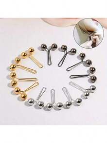 1/12 chiếc kẹp tóc ngọc trai, kẹp tóc hình chữ U, ghim cài khăn trùm đầu và khăn choàng thanh lịch dành cho phụ nữ Hồi giáo - Nhiều màu - Xem 8