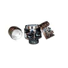 1个哥特式骷髅头研磨器，烟草研磨器，圣诞节和万圣节礼物，家用吸烟配件 - 均碼 - 查看 9