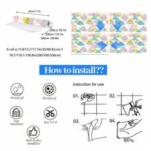 Self-Adhesive Mosaic Wall Sticker Waterproof Moisture-Proof Heat Resistant Peel And Stick Backsplash Tile Removable DIY Wall Decal For Bathroom Kitchen Living Room Bedroom Cabinet Counter Home Decorative Stick On Tile - Colorful Cloud Design - View 5