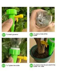 16 Piece Set Of Automatic Self-Priming Drip Irrigation System With Timed Watering And Adjustable Flow Function - Leak Proof Set, Suitable For Potted Plants, Flower Beds, Greenhouses -/Automatic Watering System - Upgraded Version - View 4