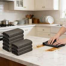 1/5/10pcs Premium Magic Cleaning Cloths - Lint-Free, Streak-Free Reusable Microfiber Towels For Kitchen, Glass, Car And Countertops - Heavy Duty Degreasing Dish Rags - Cleaning Cloth - View 5