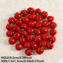 1pc/4pcs Cute & Fashionable Glass Vegetable & Fruit 3D Pendant Charms, Strawberry, Pineapple, Grape, Suitable For Necklace, Earrings, DIY Jewelry Making - Picture - View 58