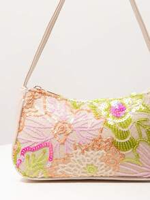 Túi đeo vai thêu hoa lấp lánh, thích hợp cho buổi tối, tiệc tùng, đám cưới và các dịp khác, món quà thanh lịch dành cho phụ nữ. - Nhiều màu - Xem 4