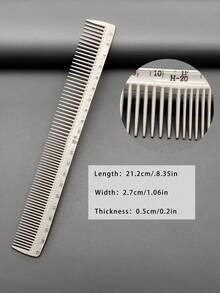 5pcs Professional Hair Cutting Comb Set, Salon Hairstylist Essential Styling Combs With Measurement Scale, Precise Hair Trimming Tool For Home Use - Multicolor - View 11
