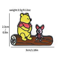Disney 经典卡通小熊珐琅胸针背包服装首饰金属徽章配饰节日礼物 - 彩色 - 查看 11