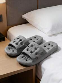 Dép EVA chống trượt, khử mùi, dép đi trong nhà tắm mùa hè thoáng khí dành cho cả nam và nữ, thích hợp sử dụng trong khách sạn. - xám - Xem 8