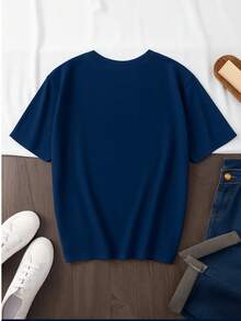 Women T-Shirts - Navy Blue - View 2