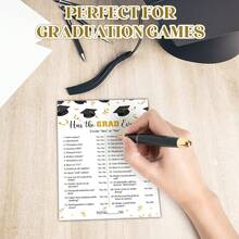 2026 Graduation Party Games, Who Knows The Graduates Best? High School/College Graduation Gift Supplies - View 4