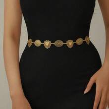 Nueva cadena de cintura estilo bohemio hueco con forma de sol, cinturón de cintura versátil para vestidos - Multicolor - Ver 2