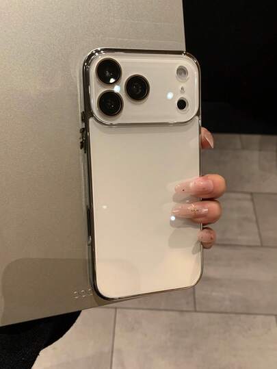 Étui de téléphone en verre trempé élégant et de luxe avec protection de l'objectif de la caméra, pare-chocs en TPU doux électroplaqué, convient pour iPhone 17 Pro Max, 17 Pro, 17, 16 Pro Max, 16 Pro, 15 Pro Max, 15 Pro, 15, 14 Pro Max, 14 Pro, 14, 13 Pro Max, 13 Pro, 12 Pro Max, 12 Pro, 13, 12, 11