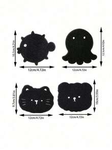 Et Hair Remover 1/2/4pcs - Cute Bear Shape Lint Brush, Reusable & Non-Electric Clothing Cleaner, Reduces Wrinkles & Saves Drying Time, Easily Removes Washer Lint & Pet Hair From Clothes, Sofa, Car Seats & Bedding, Essential Cleaning Supplies For Home - Multiple Styles - View 3