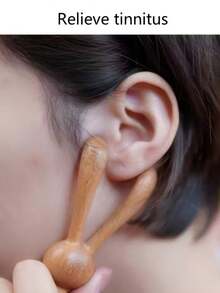 Bunny Ear Massager With Cute Nose, Creative Holiday Gift, Face Lifting Massager And Comb - Multicolor - View 4