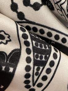 1 chiếc khăn bandana kiểu Bohemian in họa tiết hoa Paisley bằng lụa giả, phụ kiện khăn trùm đầu đa năng dành cho nữ, cần thiết cho mùa xuân/hè, phụ kiện trang trí thời trang. - trắng - Xem 3