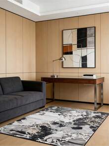 Homore Entrance Rug Indoor Door Mats For Entryway Modern Abstract Washable Rug Non Slip Throw Rugs For Bedroom, Kitchen, Front Door Entryway - Black - View 3