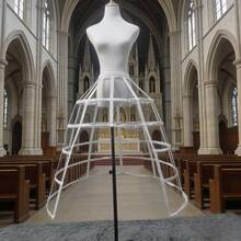 女士 5 圈裙撑 衬裙 裙撑 裙撑 衬裙 - 彩色 - 查看 2