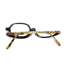 180°翻转放大化妆眼镜，豹纹化妆眼镜 - 黑色 - 查看 10