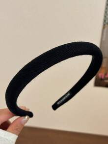5pcs Women's Knitted Headbands, Colors Include Red, Black, White And Brown. High-End Minimalist Solid Color Headbands, Versatile For Daily Wear, Hairstyles, Makeup, Outfit Matching And Hair Accessories - Multicolor - View 5