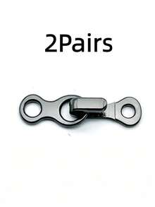 2/4/6/8 Pairs Alloy Invisible Hook And Eye Fasteners, Collar Hooks, Pant Hooks, Leather And Fur Coat Hooks, Anti-Exposure Clasps - Multicolor - View 33