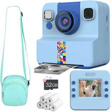 Digital Camera Resolution 1080P The Image Quality Is 48M, Multi-Functionlnstant Print Camera And The Camera Contains A Roll Of Printing Paper It Is Enlarged 8X And Can Flip The Lens 180 ° The Perfect Christmas Birthday Gift - Multicolor - View 15