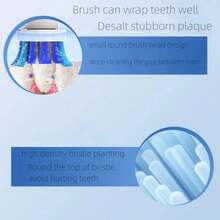 4pcs/Set Replacement Brush Heads For  Smart Electric Toothbrush Compatible With Suitable For Sensitive Teeth BRH7 - EB58-x - View 6