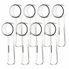 Tapas para cepillos de dientes a prueba de polvo, compatibles con, protectores redondos de repuesto para cepillos de dientes eléctricos ZBKX - Transparente - 8 piezas - Ver 11