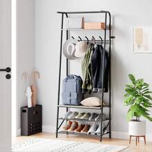 Techigher Coat Racks - 회색, 폭 60cm, 한 줄로 된 고리 - 보기 9