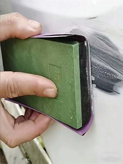 1 szt. Wielofunkcyjny ręczny blok szlifierski z uchwytem na papier ścierny – do obróbki drewna, polerowania i wykańczania ścian, tworzywo sztuczne, narzędzie wykończeniowe bez użycia mocy |- Ręczny blok szlifierski do samochodów, uchwyt na papier ścierny, narzędzie do naprawy powierzchni lakierowanych, ręczna płytka szlifierska – zielony blok ręczny, narzędzie do szlifowania lakieru samochodowego, nie powodujący ślizgania się nacisku, brak uszkodzeń lakieru – zestaw bloków ręcznych odpornych na zużycie, szlifowanie karoserii i lakierowanie samochodów, oszczędzające pracę i wydajne, profesjonalne narzędzie – Car Sandin