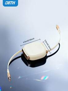 OIITH 240W(MAX) USB-C 快充线，磁吸式伸缩 USB-C 充电线，磁吸设计可自由伸缩双 C 型线缆，可伸缩 Lightning 充电线，多功能 USB-C 数据线，兼容 17/16/15/13 Pro Max Pro，兼容三星手机、平板电脑，支持 PD 快充。 - 彩色 - 查看 10