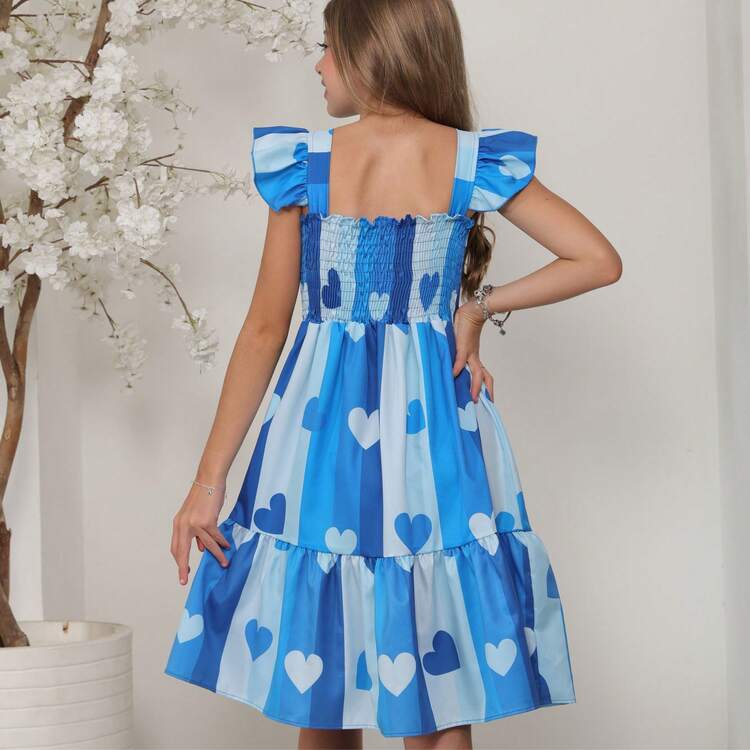 Short Dress For Girls/Teenagers - Blue - View 2