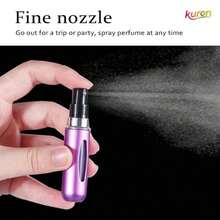 4pcs Aluminum Perfume Spray Bottles - Mini Portable Refillable Atomizers, Travel Cosmetic Tools, Suitable For Perfumes/Colognes, Ideal For Holiday Travel And Daily Touch-Ups, A Great Gift For Christmas And New Year Trips! Easy To Carry Around  Cosmetic And Perfume Refill Bottle - 玫紅色 - 查看 9